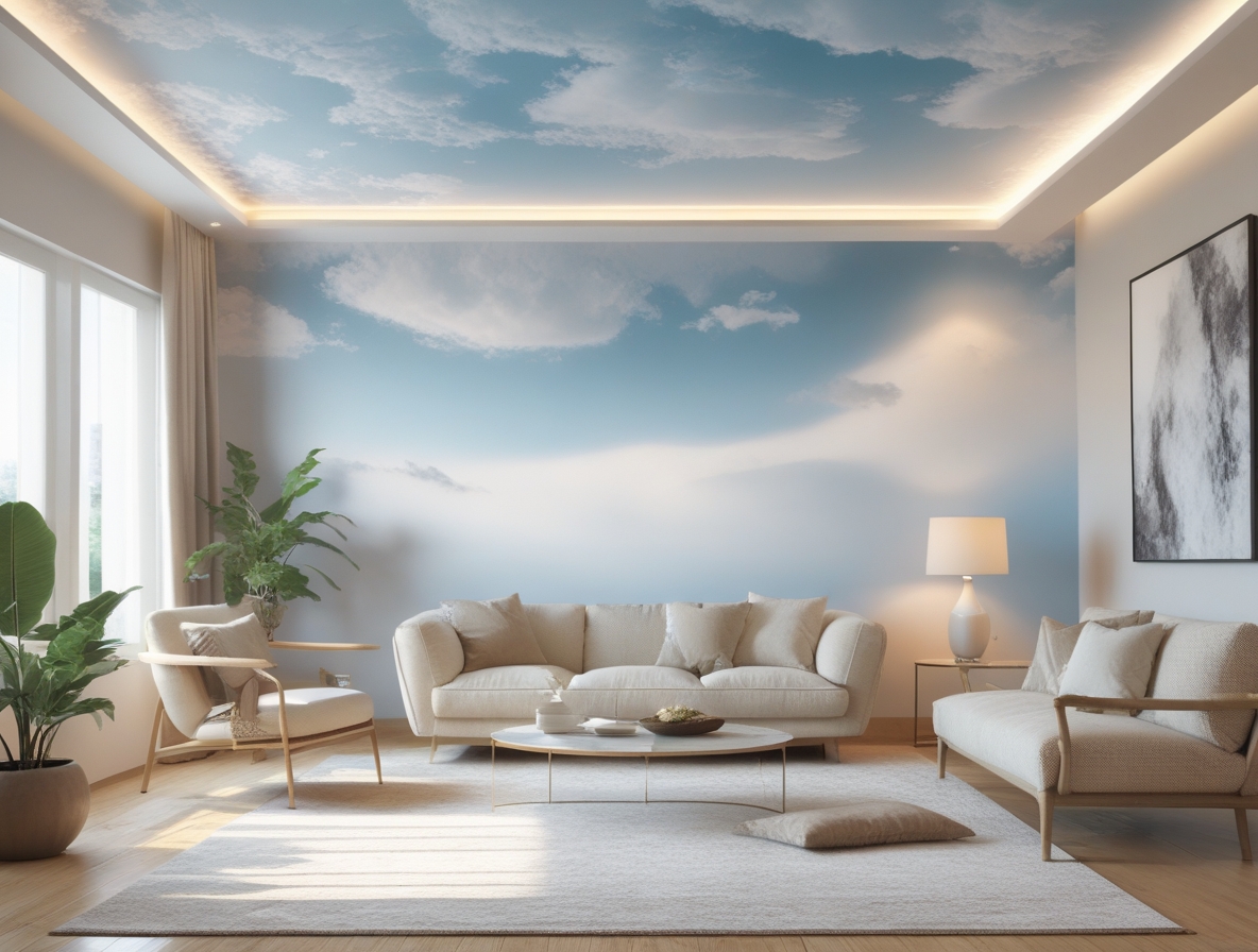 Натяжной потолок с фотопечатью