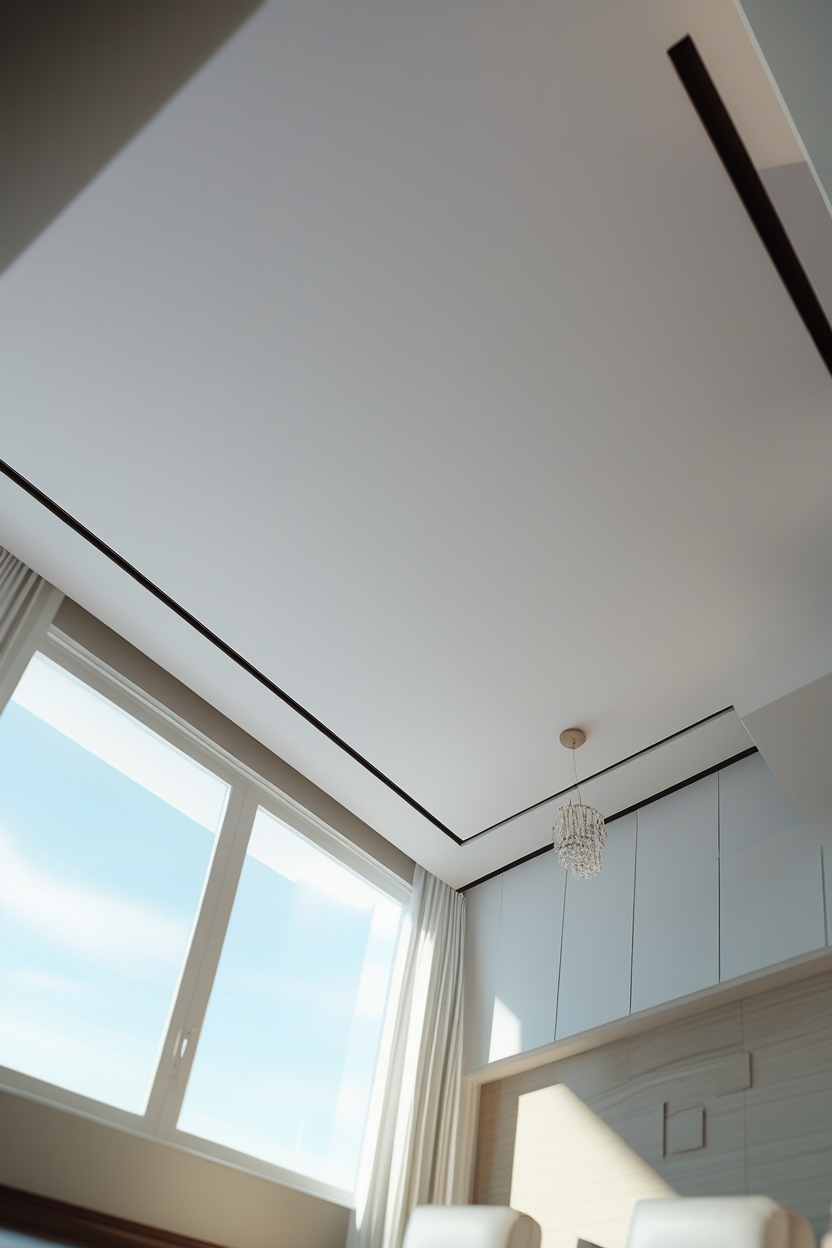 Натяжной потолок в интерьере